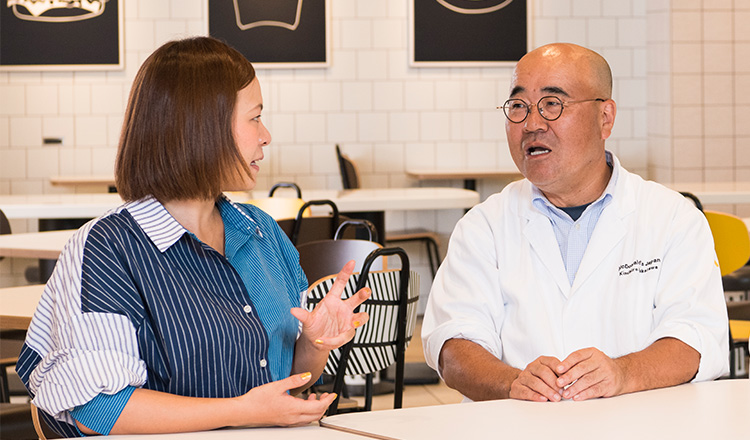 マーケ・松島さん　グラン担当・深澤さん