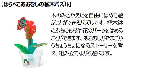 【はらぺこあおむしの植木パズル】