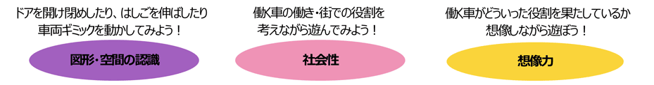 「トミカ」の発達ポイント