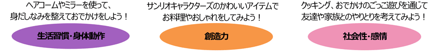 「サンリオキャラクターズ」の発達ポイント
