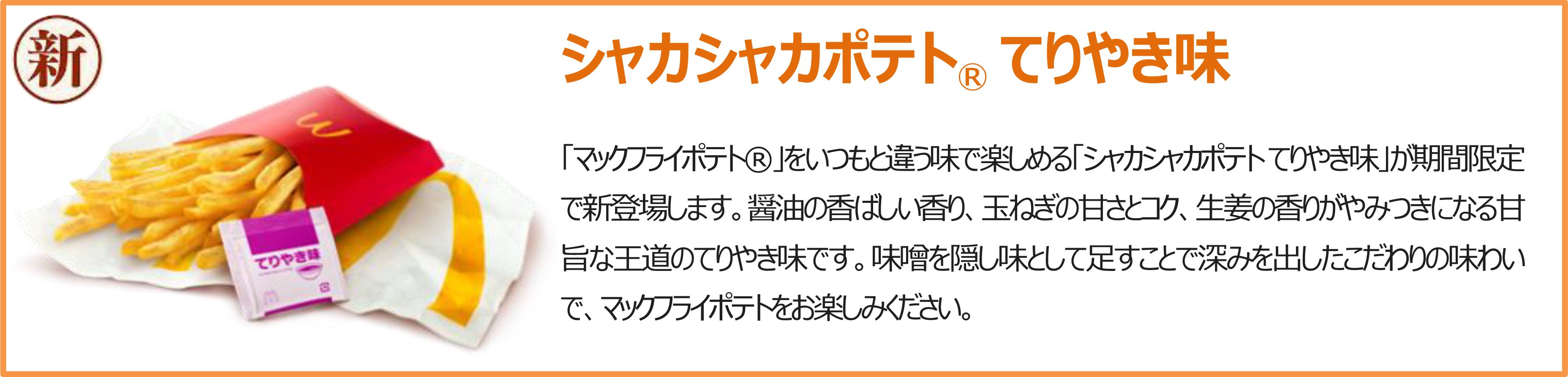 シャカシャカポテト® てりやき味