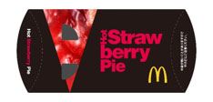 冒険の「ホットストロベリーパイ」は黒いパッケージにストロベリーフィリングの赤色が映える数量限定のパッケージでご提供いたします。