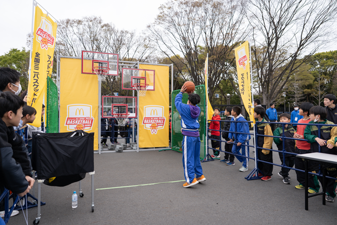 バスケットボール体験アトラクション