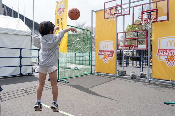 バスケットボール体験アトラクション