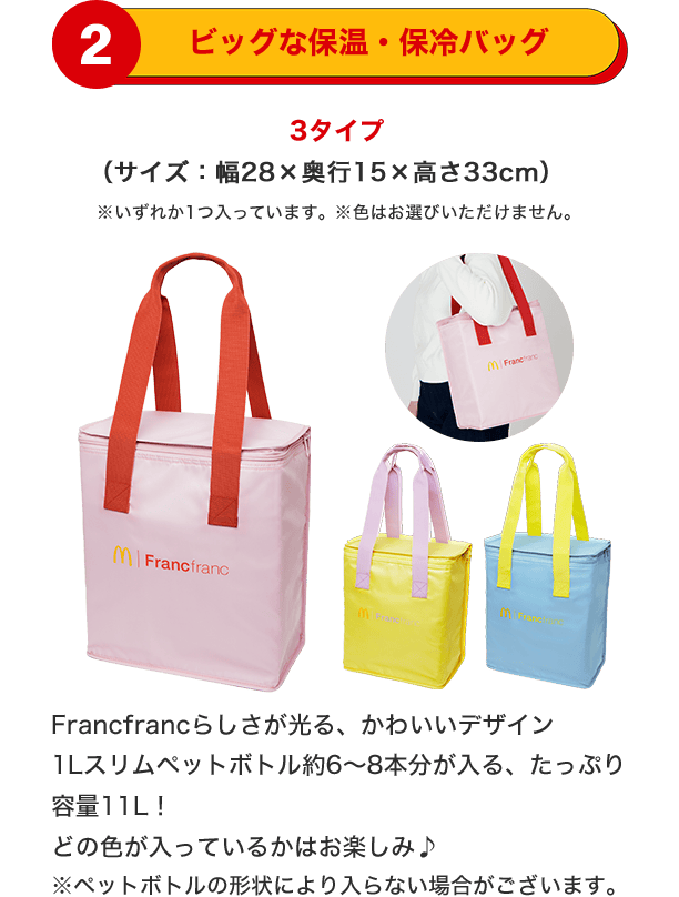 2 ビッグな保温・保冷バッグ