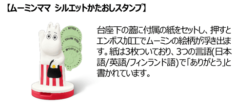 【ムーミンママ シルエットかたおしスタンプ】