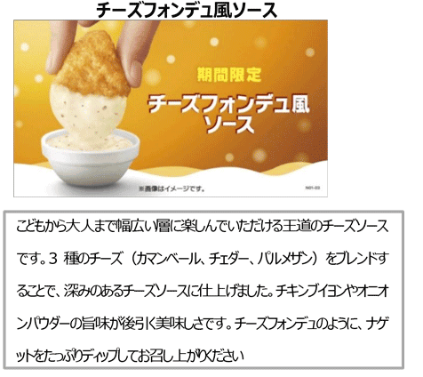 チーズフォンデュ風ソース