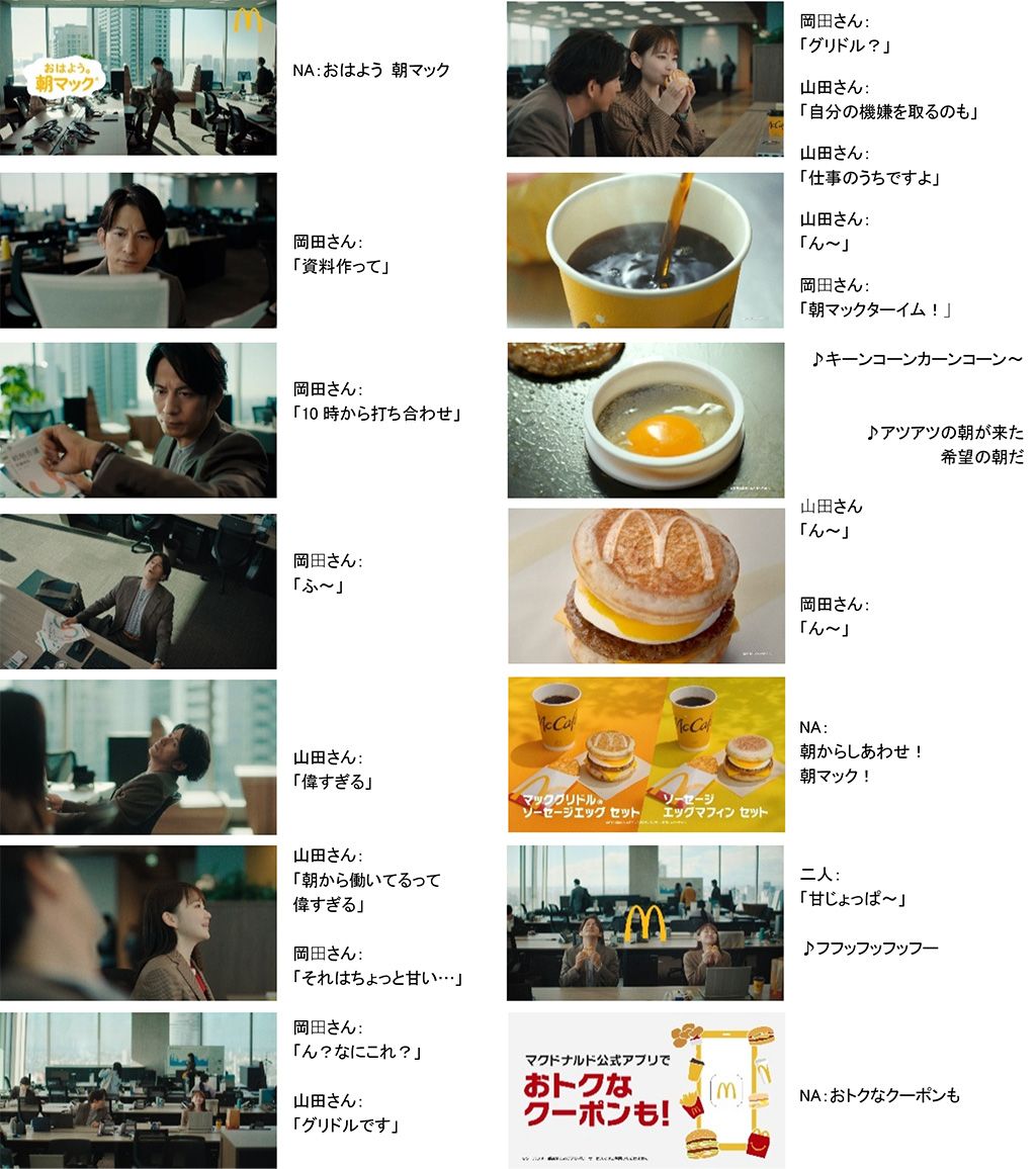 朝マック「朝こそ自分を甘やかすのだ/偉すぎる」篇(30秒)