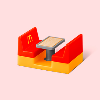 マクドナルド テーブルブース