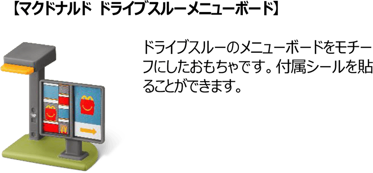 【マクドナルド ドライブスルーメニューボード】
