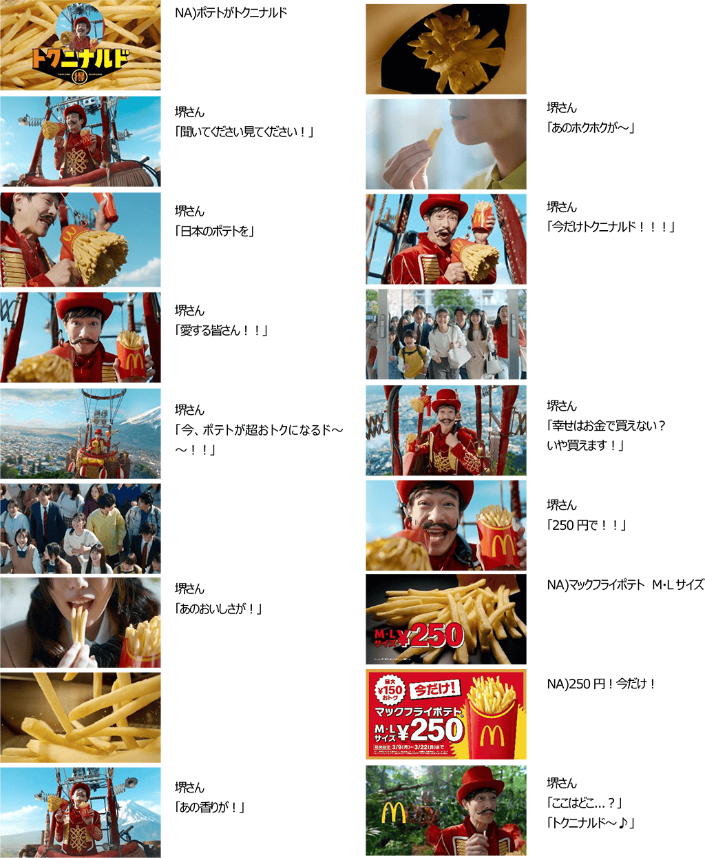 トク二ナルド「3月FRY 空飛ぶポテト」篇(30秒)