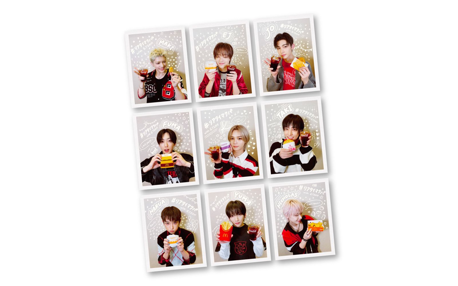 【当選者限定】&TEAM オリジナルステッカー9枚セット