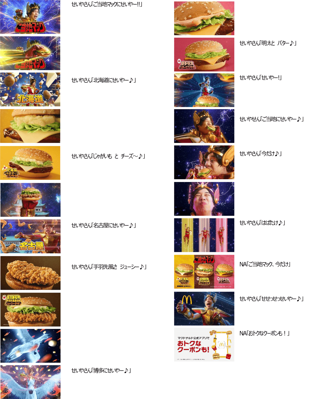 ご当地マック「聖闘士星矢」篇(30秒)