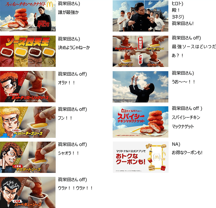 スパイシーチキンマックナゲット『ソース四天王』篇(15秒)