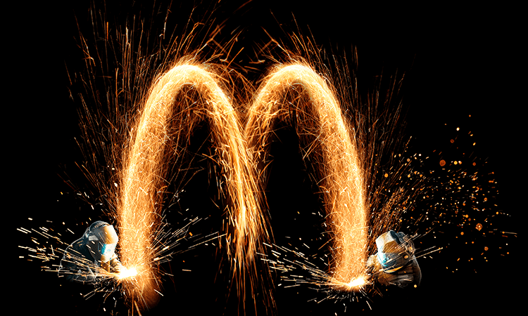 外側のデザインテーマ「火花」