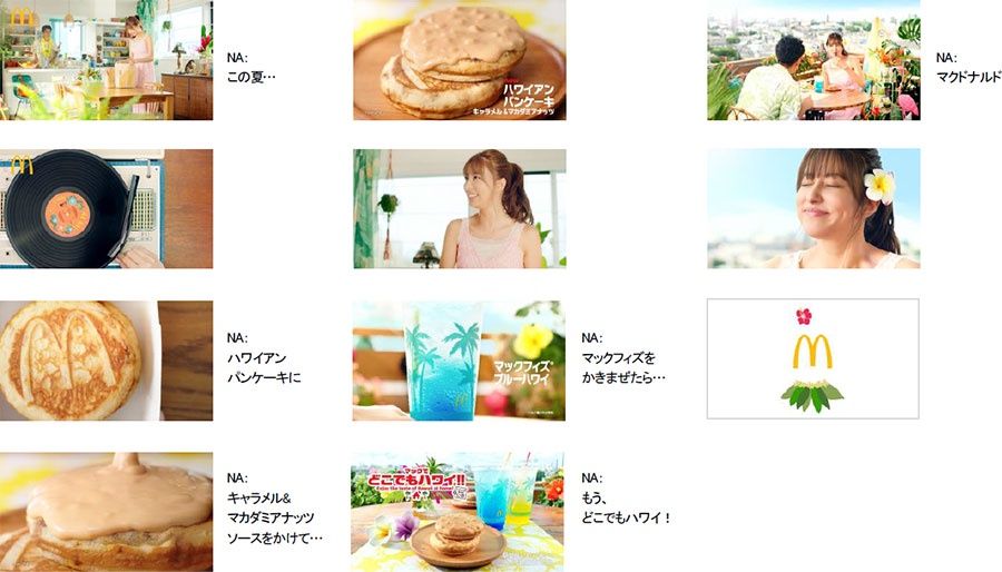 新TV-CM概要　マックでどこでもハワイ「ハワイアンパンケーキ」篇 15秒