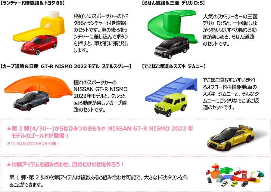 ハッピーセット トミカ に Nissan Gt R Nismo 22年モデル登場 マクドナルド史上初となる ひみつのおもちゃ 事前公開 特別なゴールド仕様の Nissan Gt R Nismo 22年モデル 抽選で 日産自動車 開発ドライバー運転によるnissan Gt R同乗体験キャンペーン