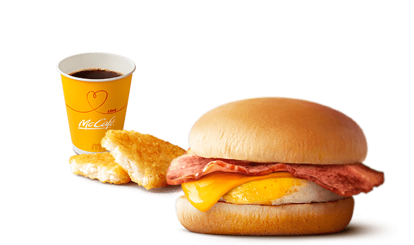 ベーコンエッグマックサンド セット