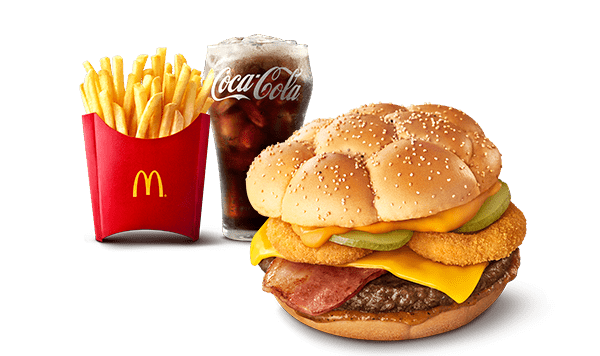 ワイルドビーフバーガー オニオンリング&チーズ セット