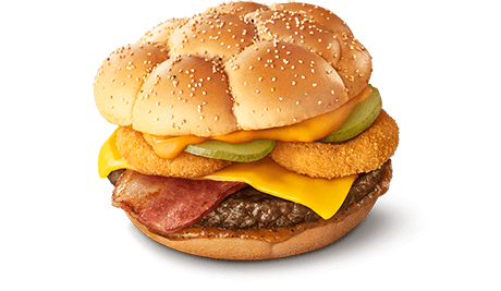 ワイルドビーフバーガー オニオンリング&チーズ