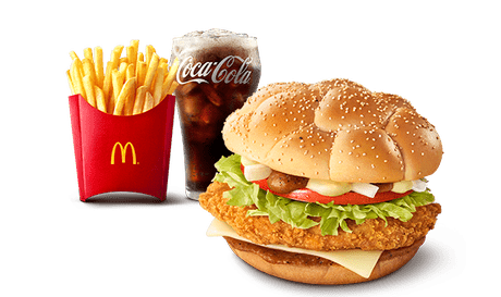 ケバブ風チキンバーガー セット