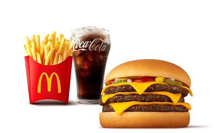 Triple Cheeseburger Set