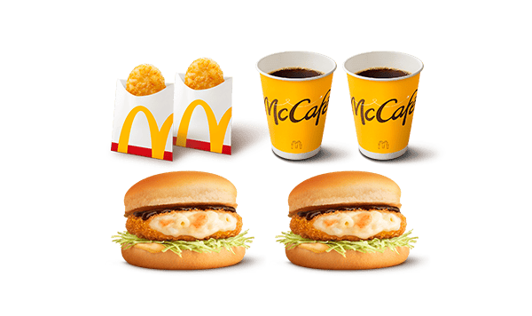 朝マックで！グラコロ２人用デリバリーセット