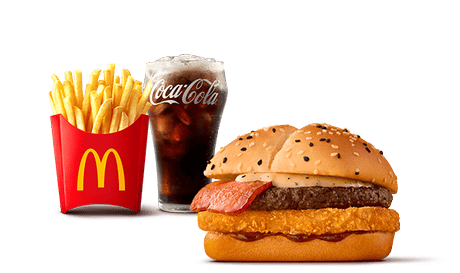 ザク切りポテト&肉厚ビーフ やみつきコンソメペッパーマヨ セット