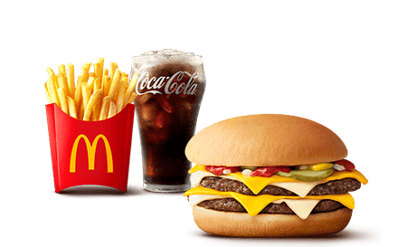 チーズチーズダブルチーズバーガー セット