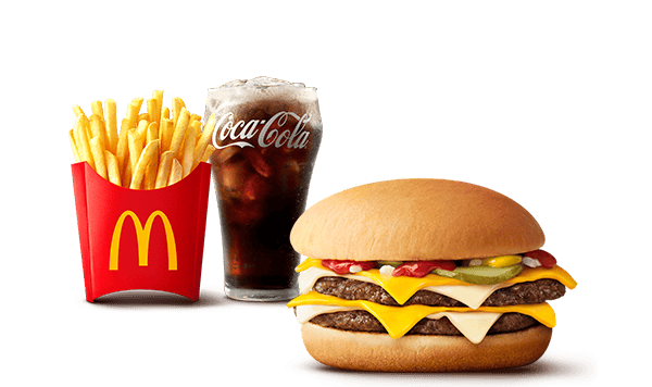 チーズチーズダブルチーズバーガー セット