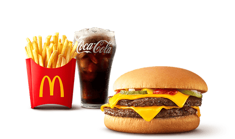 ダブルチーズバーガー セット